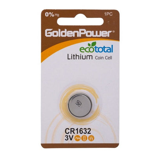 GoldenPower CR1632 3V Lithium Batteri - 1 stk