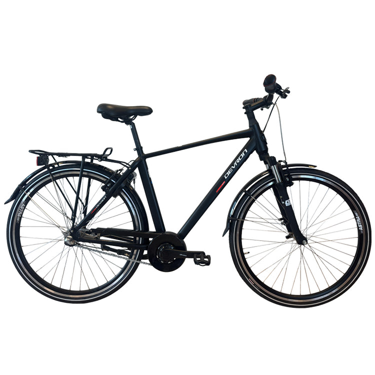 Devron City-Classic 3G Herrecykel - Mat Sort
