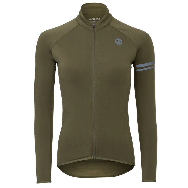 AGU Thermo LS Essential Langærmet Cykeltrøje - Women - Army Green