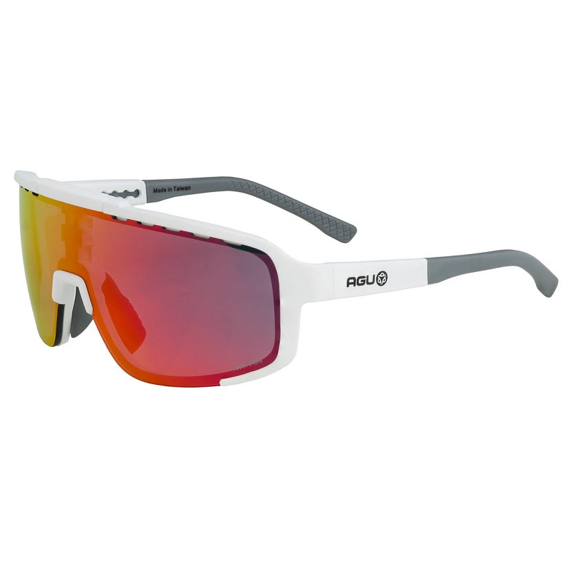 AGU Bold 2.0 Anti Fog Solbriller - Red lense, white frame