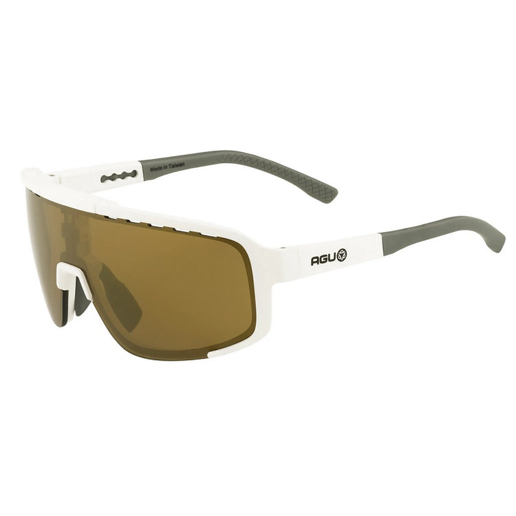 AGU Bold 2.0 Anti Fog Solbriller - Bronze Lense, white frame