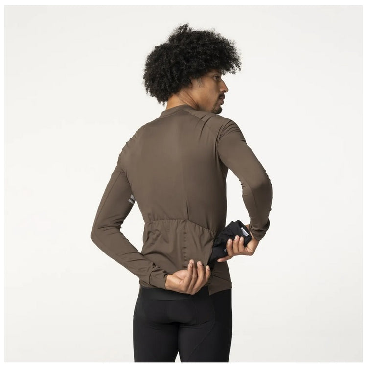 AGU Solid Performance LS Langærmet Cykeltrøje - ground coffee