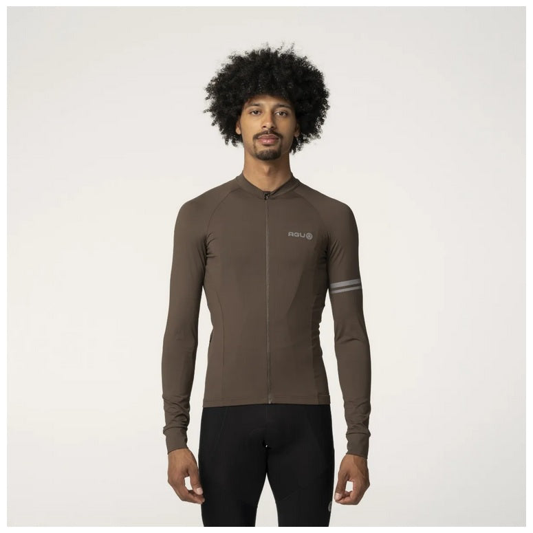 AGU Solid Performance LS Langærmet Cykeltrøje - ground coffee