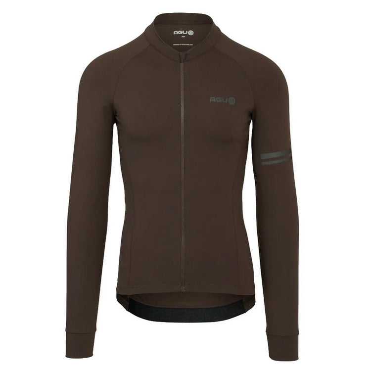AGU Solid Performance LS Langærmet Cykeltrøje - ground coffee