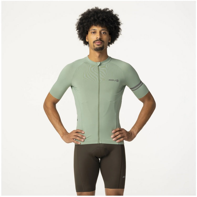 AGU Solid Performance SS Cykeltrøje - Sage Green - Herre