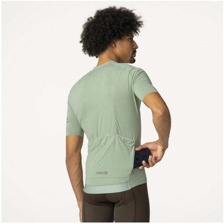 AGU Solid Performance SS Cykeltrøje - Sage Green - Herre