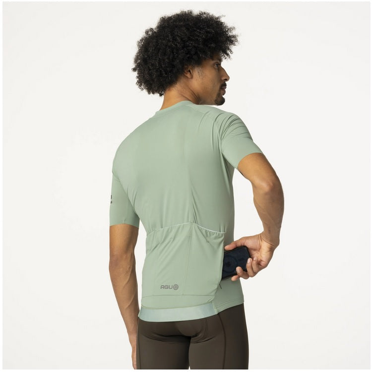 AGU Solid Performance SS Cykeltrøje - Sage Green - Herre
