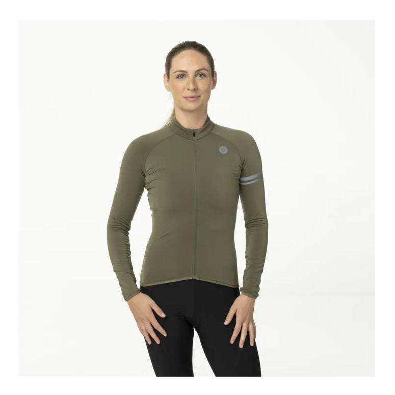 AGU Thermo LS Essential Langærmet Cykeltrøje - Women - Army Green