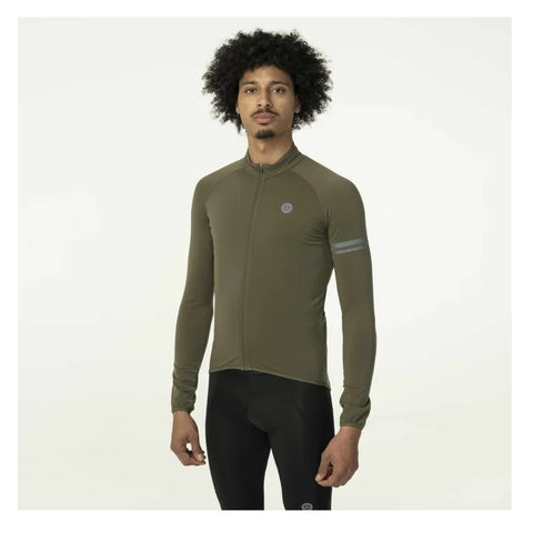 AGU Thermo LS Essential Langærmet Cykeltrøje - army green