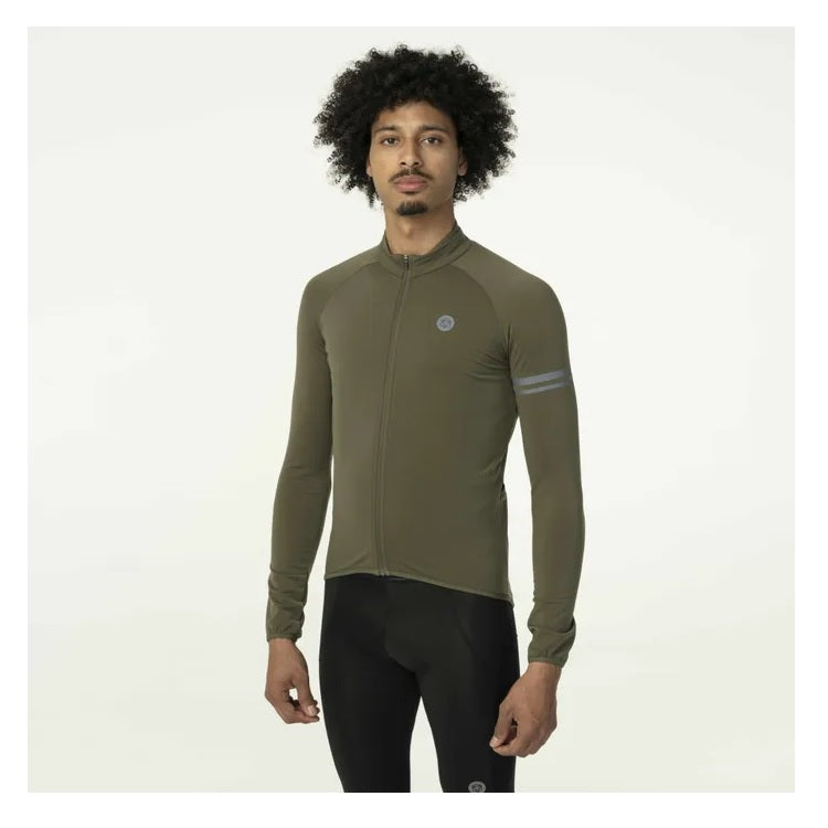 AGU Thermo LS Essential Langærmet Cykeltrøje - army green