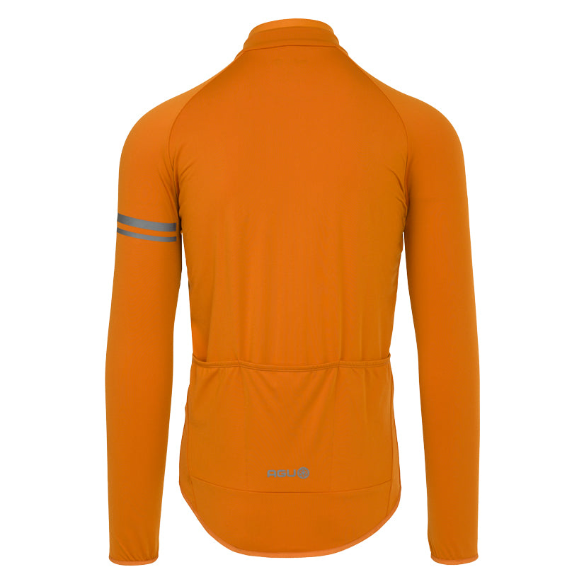 AGU Thermo LS Essential Langærmet Cykeltrøje i farven pumpkin spice