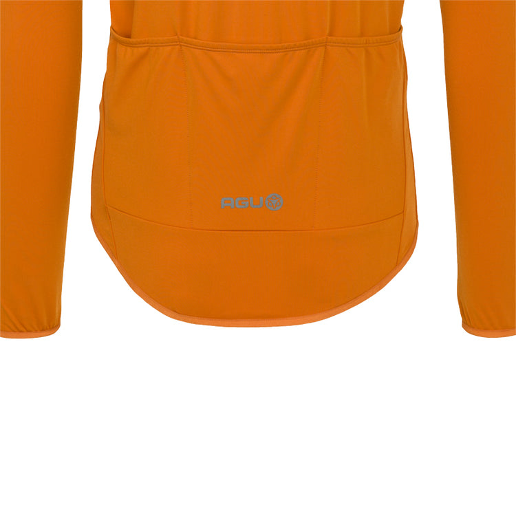 AGU Thermo LS Essential Langærmet Cykeltrøje i farven pumpkin spice