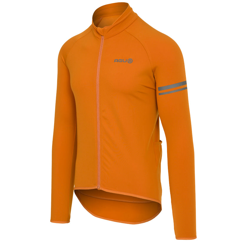 AGU Thermo LS Essential Langærmet Cykeltrøje i farven pumpkin spice
