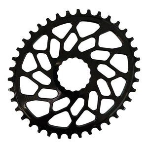 Absolute Black Oval 38t Klinge - Direct Mount - Easton