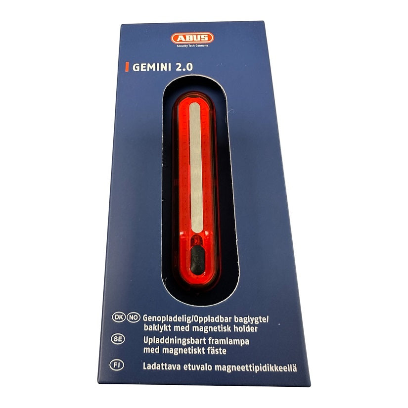 Abus Gemini 2.0 Baglygte - Genopladelig med USB-C