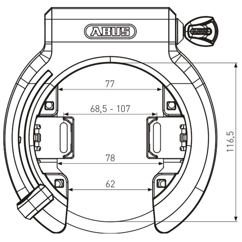 Abus Granit XPlus 6950M NR Ringlås - Godkendt