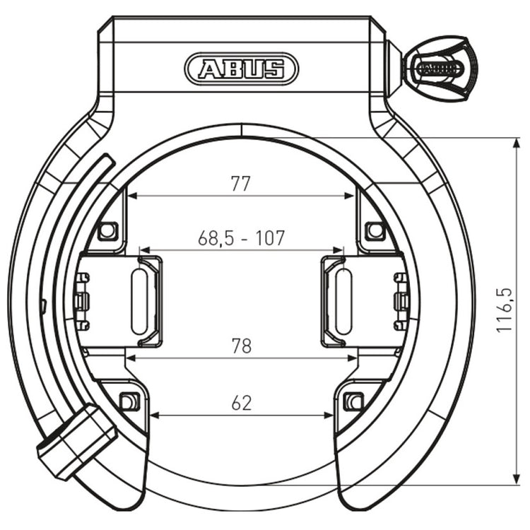 Abus Granit XPlus 6950M NR Ringlås - Godkendt