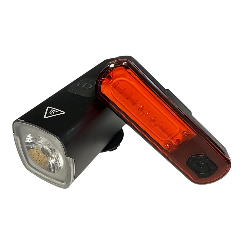Abus Luno Lygtesæt - Genopladelig - 400 lumen / 30 lumen