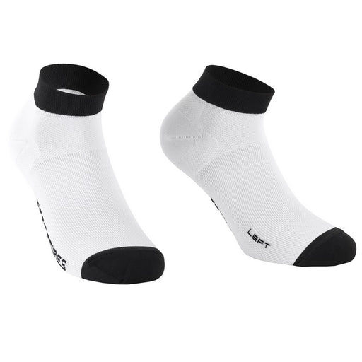 Assos RS Superleger Low Cykelsokker - White Serie