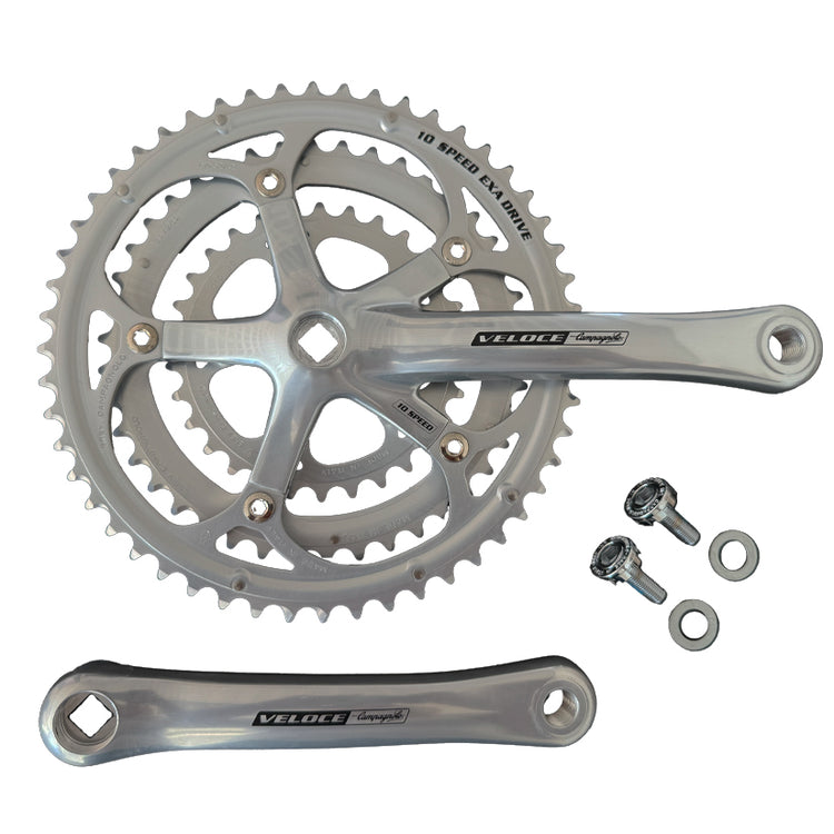 Campagnolo Veloce kranksæt Triple 3x10s 30-42-52T 175mm Sølv