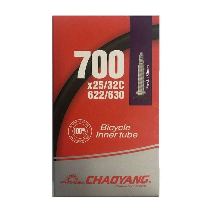Chaoyang cykelslange 700x25-32c - 80mm presta ventil