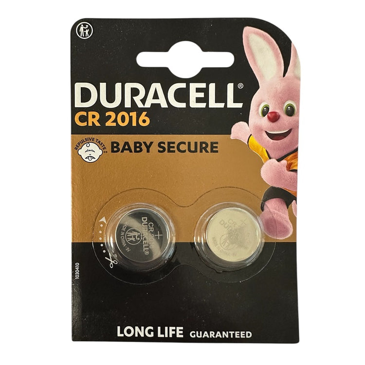 Duracell CR2016 3V Lithium Batteri - 2 stk