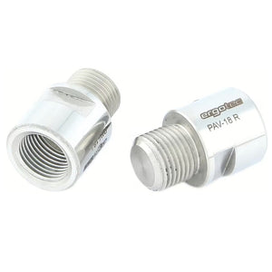 Ergotec Pedal Axle Forlænger - 18mm sølv