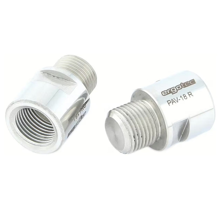 Ergotec Pedal Axle Forlænger - 18mm sølv