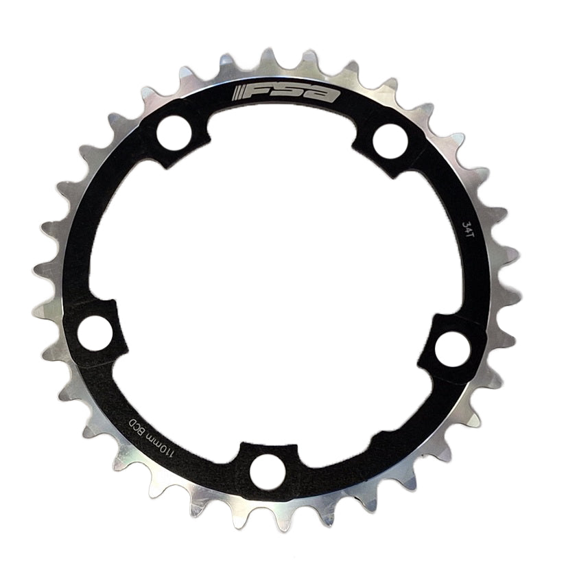 FSA Pro Road 34T klinge 110/5huls 10-11speed Sort