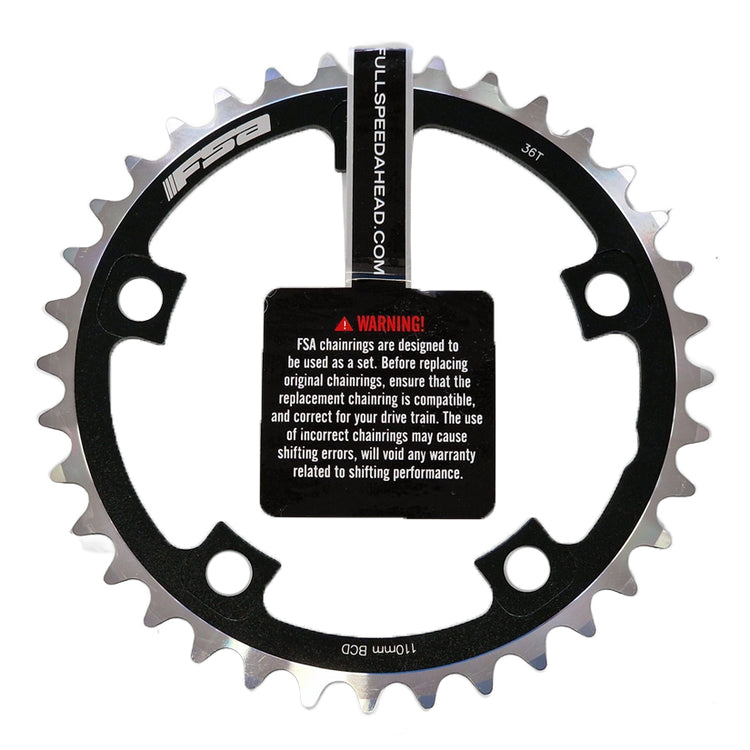 FSA Pro Road 36T klinge 110/5huls 11speed Sort/Sølv