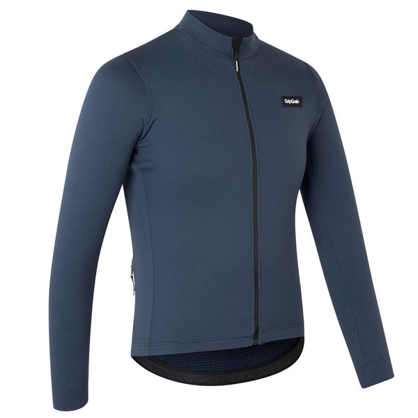 GripGrab Gravelin Termo Cykeltrøje - Merinotech - Navy Blue