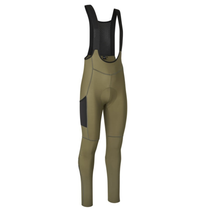 GripGrab PACR Thermo Lange Cykelbukser - olive green