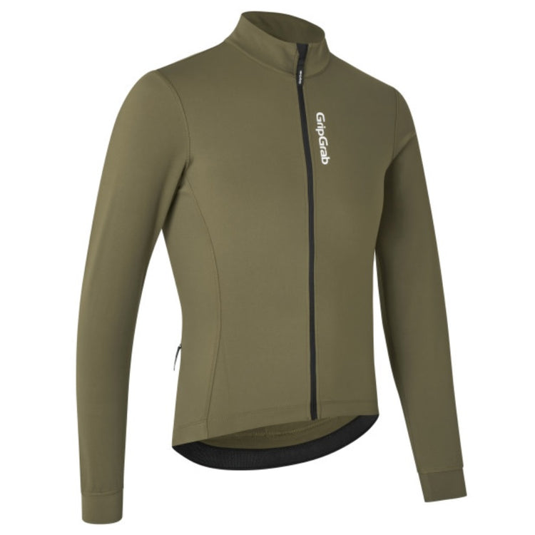 GripGrab Ride Thermal Cykeltrøje - olive green