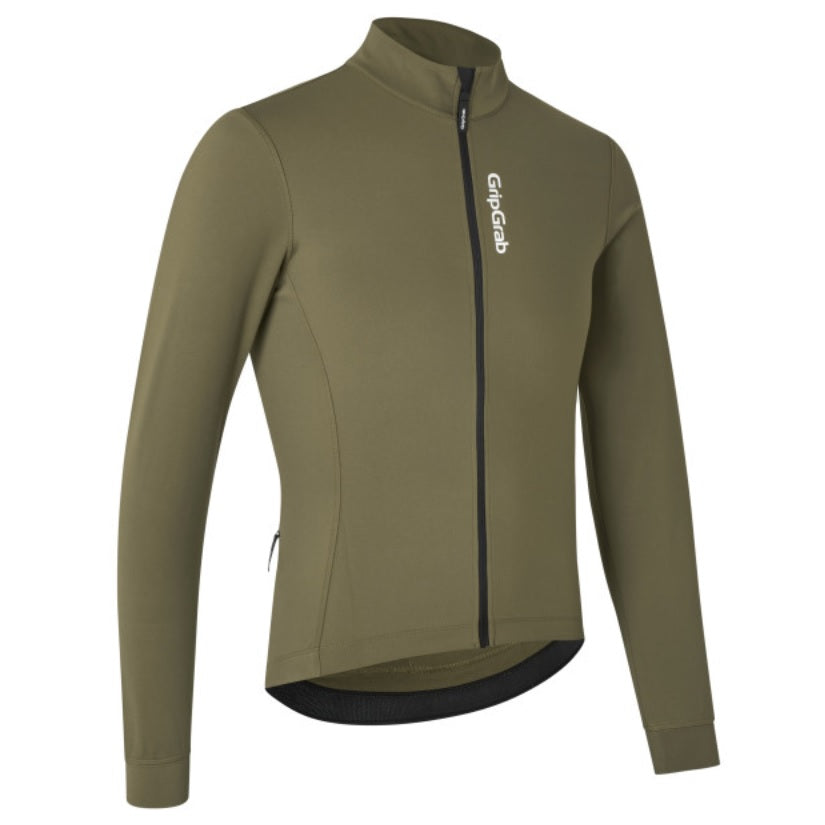 GripGrab Ride Thermal Cykeltrøje - olive green