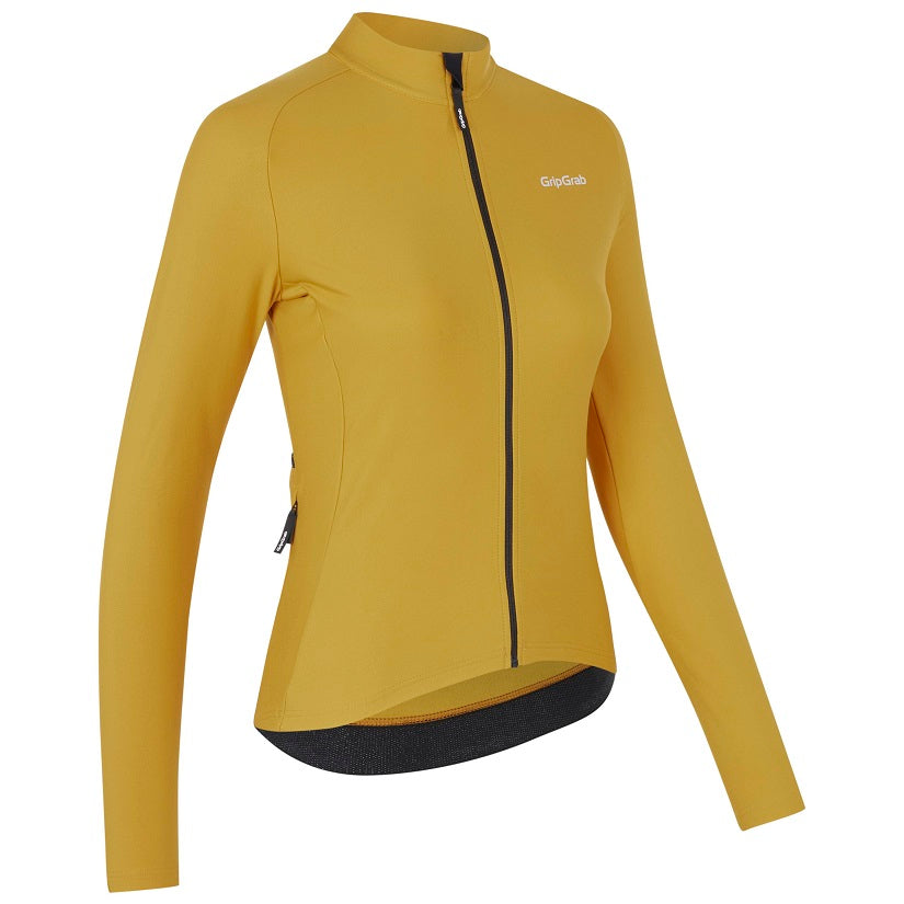 GripGrab ThermaPace Cykeljakke - Women - Mustard Yellow