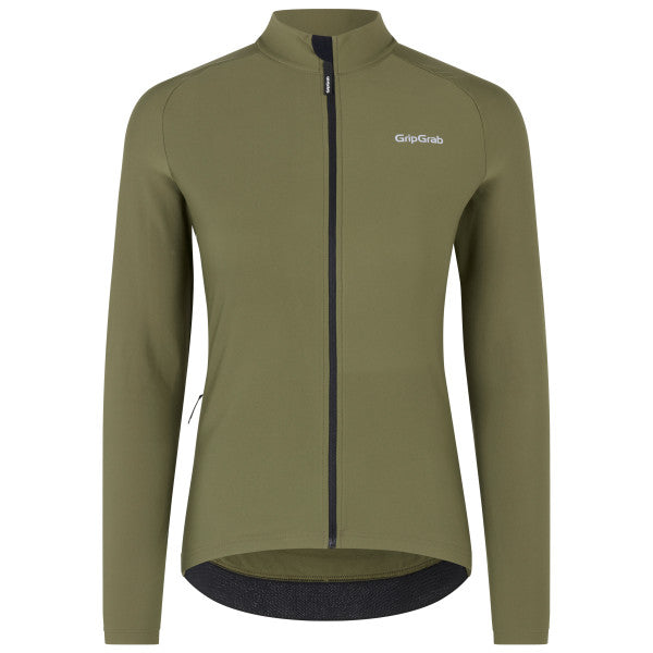 GripGrab ThermaPace Cykeltrøje - Women - Olive Green