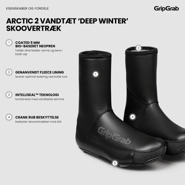 GripGrab Arctic 2 Vandtæt Deep Winter Skoovertræk