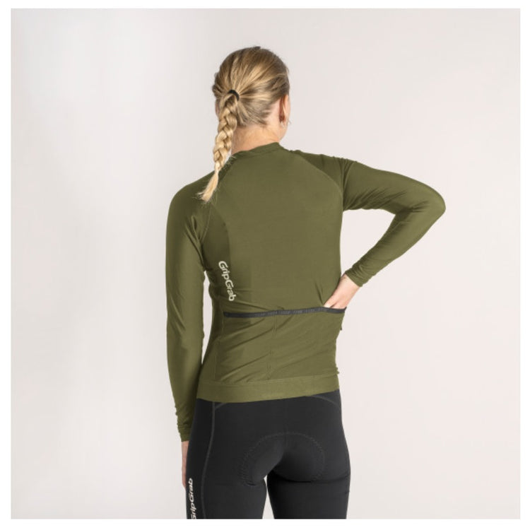 GripGrab PACR Cykeltrøje - Women - Olive Green