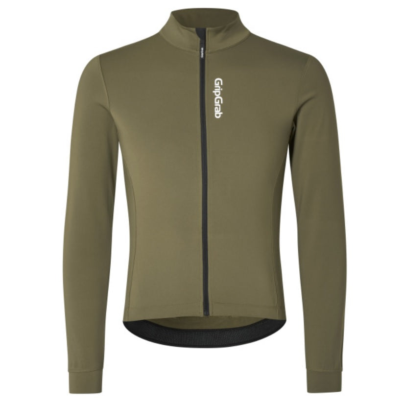 GripGrab Ride Thermal Cykeltrøje - olive green