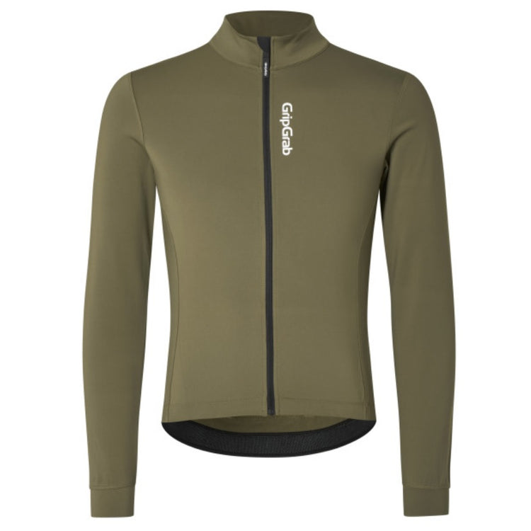 GripGrab Ride Thermal Cykeltrøje - olive green
