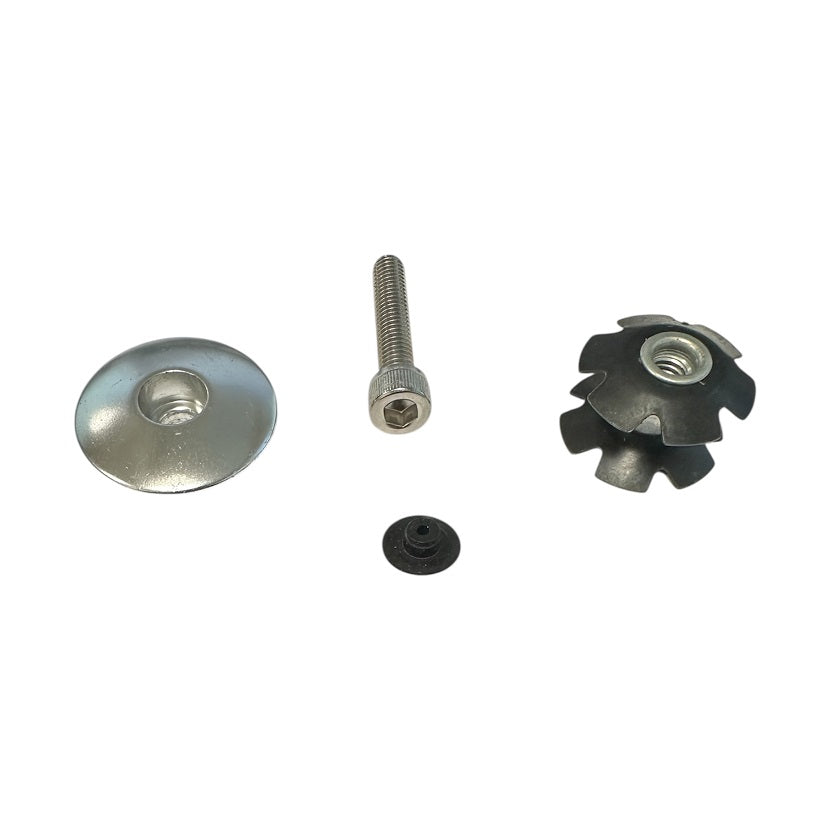 Heino A-head Top Cap 1-1/8" - Sølv