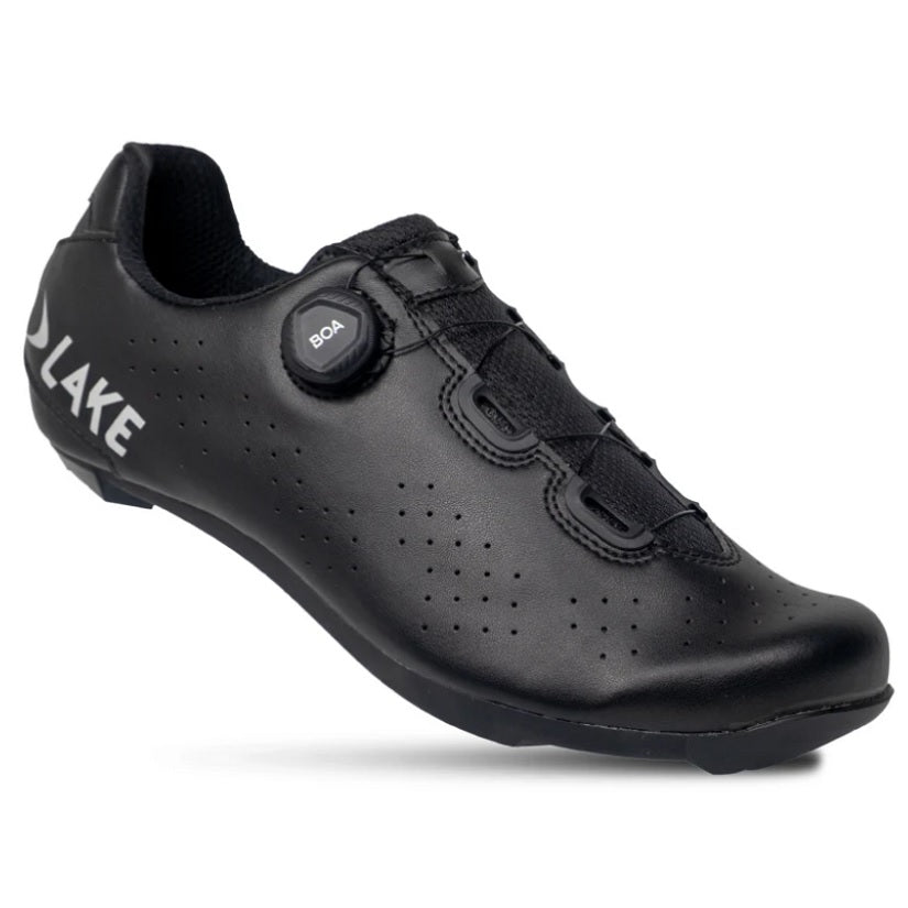 Lake CX178-X Cykelsko - Wide/Bred - Black/Silver