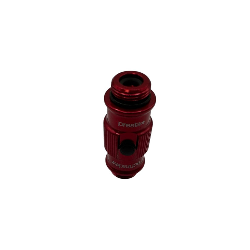 Lezyne Flip-Thread Chuck Valve Cap ABS - Rød