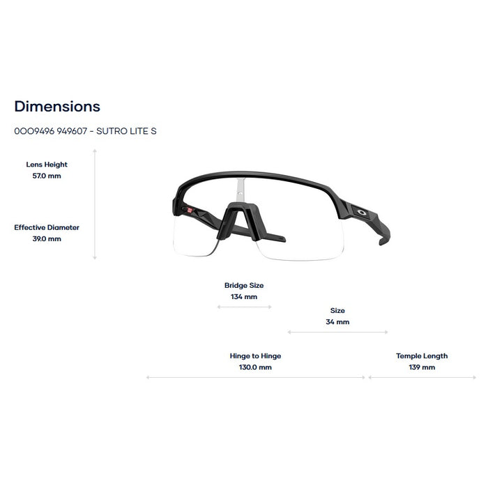 Oakley Sutro Lite S Solbrille - Mat Black/Photochromic