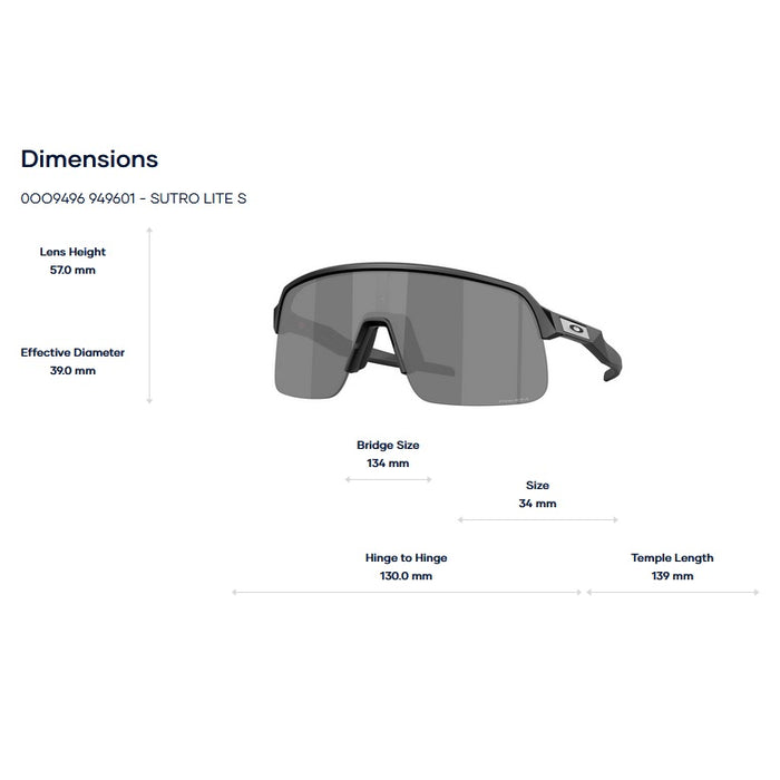 Oakley Sutro Lite S Solbrille - Mat Black/Prizm Black