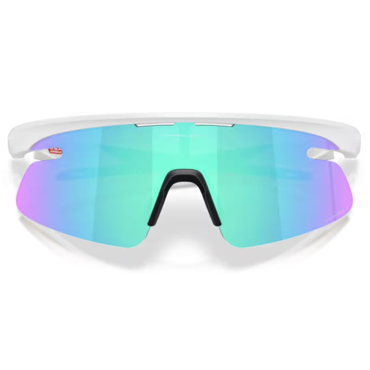 Oakley RSLV Lite Solbriller - Prizm Sapphire lenses, Matte White Frame