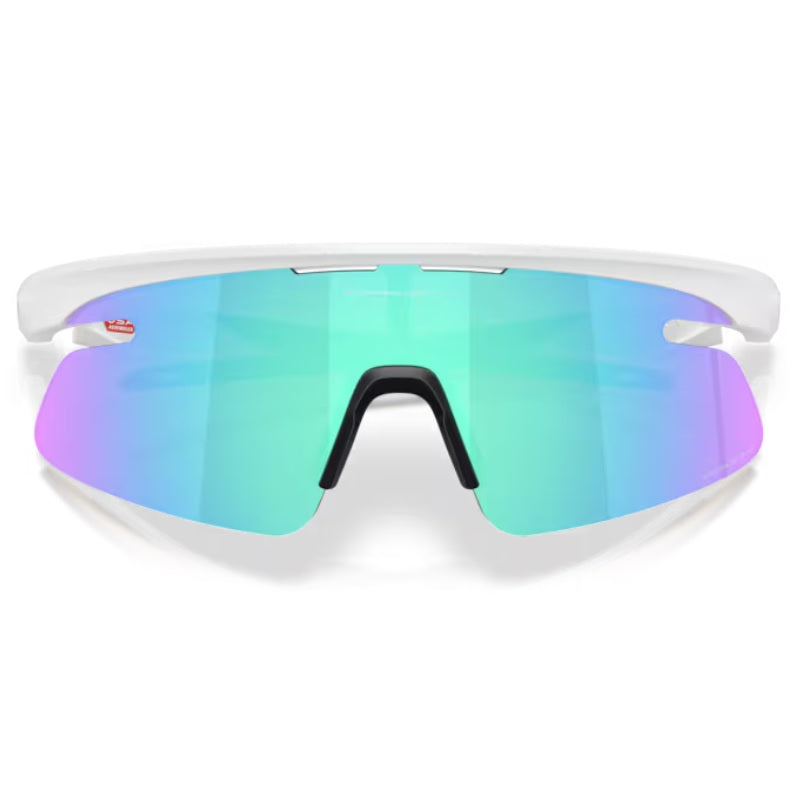 Oakley RSLV Lite Solbriller - Prizm Sapphire lenses, Matte White Frame