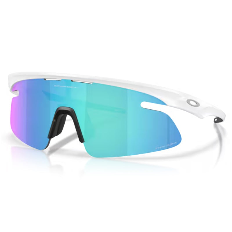 Oakley RSLV Lite Solbriller - Prizm Sapphire lenses, Matte White Frame
