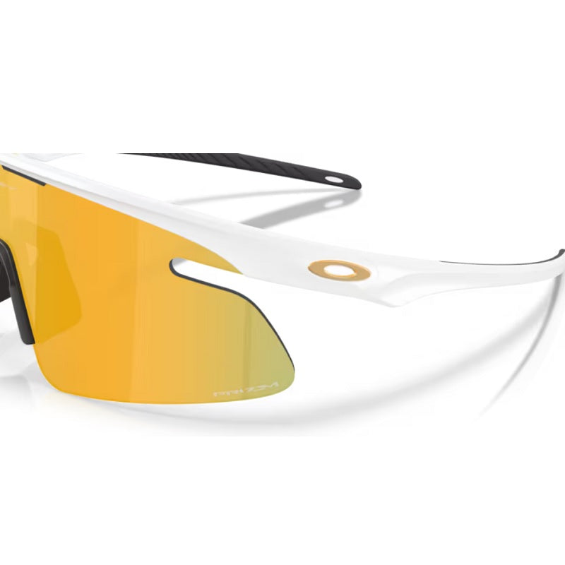 Oakley RSLV Lite Solbriller - Prizm 24K lenses, Matte White Frame