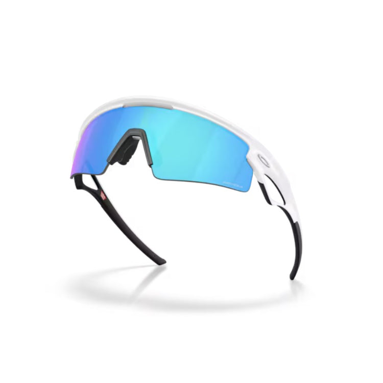 Oakley Sphaera Strike Solbrille - Prizm Sapphire Lenses, Matte White Frame